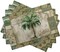 Tropical Palm Tree Placemats Set of 4 Summer Vintage Green Leaf Kitchen Table Placemat